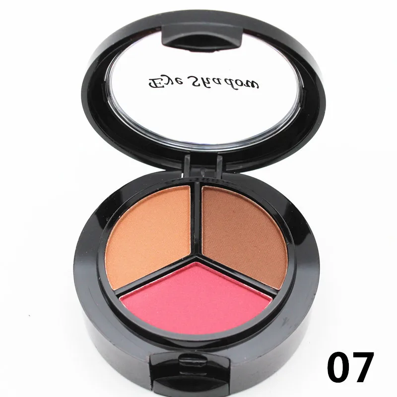 7 35% 3 цвета Professional Smoky Набор теней натуральные матовые тени для век Палитра телесный тени для век Блеск - Цвет: 7