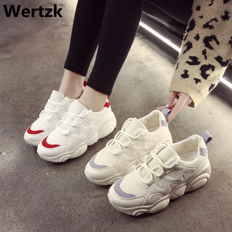 Women Sneakers 2018 New Couple Shoes Breathable Lightweight Female White Casual Tenis Feminino E457 | Обувь