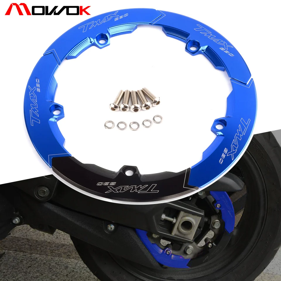 Мотоцикл CNC алюминиевый трансмиссионный ремень крышка шкива для YAMAHA TMAX 530 SX DX tmax 530