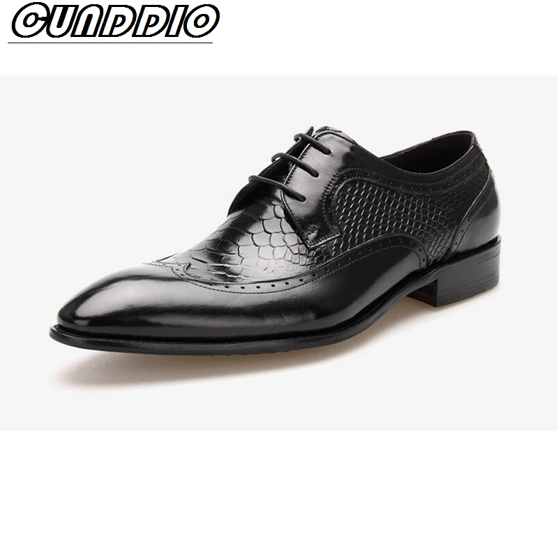 CUNDDIO Новый крокодил картина Деловые костюмы Первый слой крупного рогатого скота