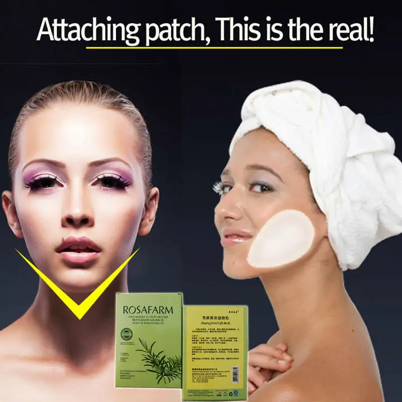 12 шт/6 мешков накладки для похудения лица на щеки смягчающие отеки клейкий лист