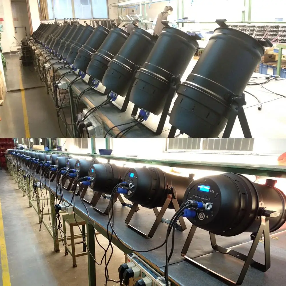 2 * передсветильник свет Par64 Светодиодный 3000k/5600k 200w Zoom Par Head светильник с плавным