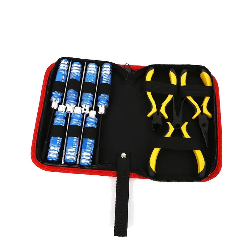 Набор инструментов 10 в 1 RC коробок отвертка плоскогубцы шестигранный Ремонт для