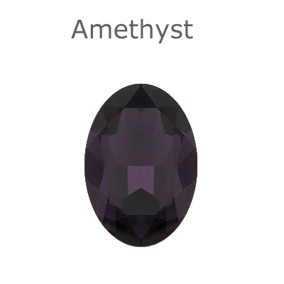 Amethyst K9 овальные стеклянные стразы, украшение, талисманы, кристалл, применение, точка назад, Необычные драгоценные камни для сережек, платье, одежда - Цвет: Amethyst
