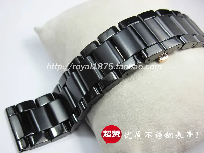 Ремешок для мужских наручных часов omega Seiko однотонный черный браслет с