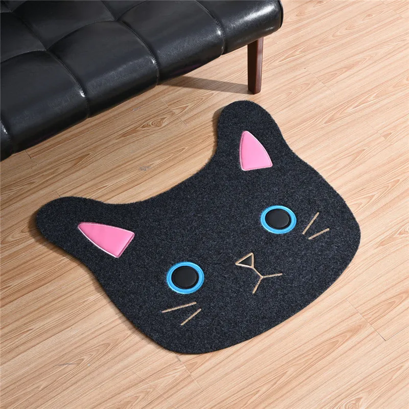 Горячая Распродажа кошачий коврик в форме лица модный напольный для прихожей