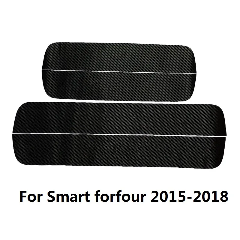 for forfour Углеродное волокно Печатный автомобильный порог пластина Добро пожаловать Подножки дверь защитная наклейка крышка для Smart Fortwo ForFour - Название цвета: for forfour