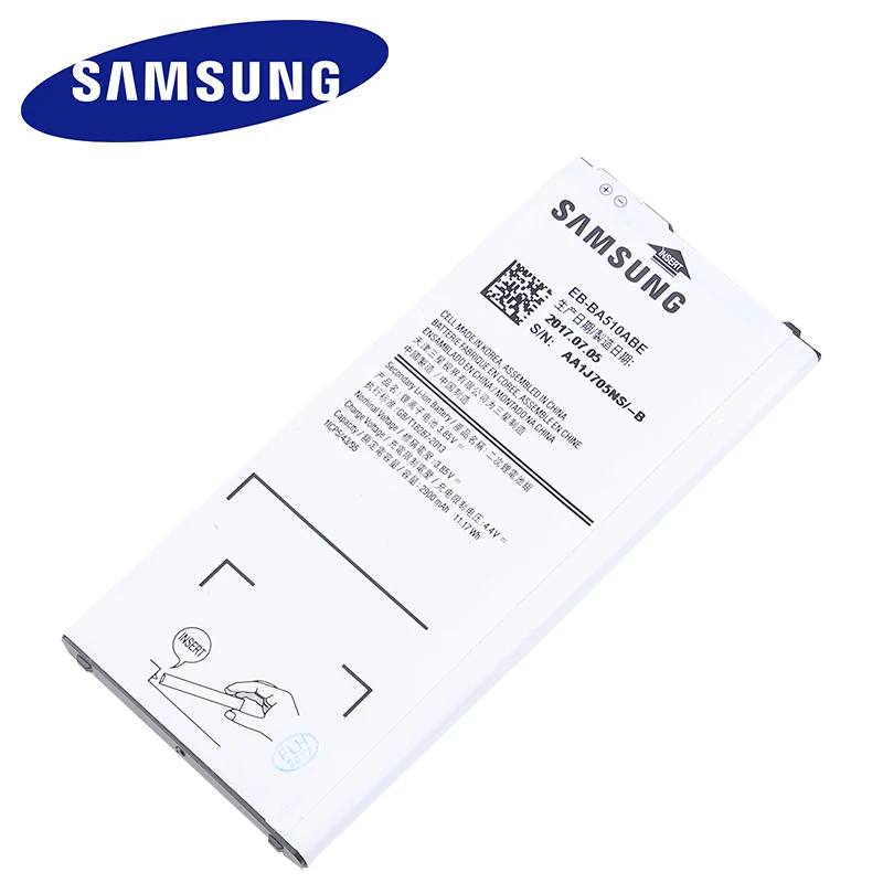 Оригинальная запасная аккумуляторная батарея SAMSUNG GALAXY A510 2016 A5 для телефона 2900 мАч