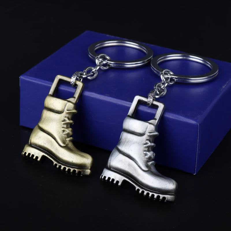 Man Fashion Jewelry Cowboy Shoe Shaped Pendants Keychain Key Ring for Bags Accessories Holder chaveiro | Украшения и аксессуары