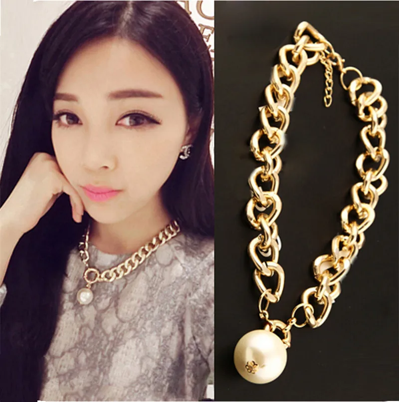 50% OFF! New arrival Punk Crystal pearl Lace Flower geometric enamel Collar Statement necklace pendant For women Christmas Gift | Украшения