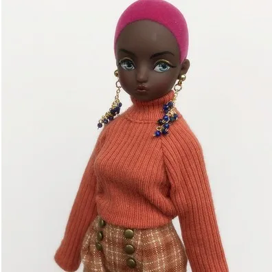 Новинка белый женский свитер с длинным рукавом и высоким воротом для blyth azone ob24