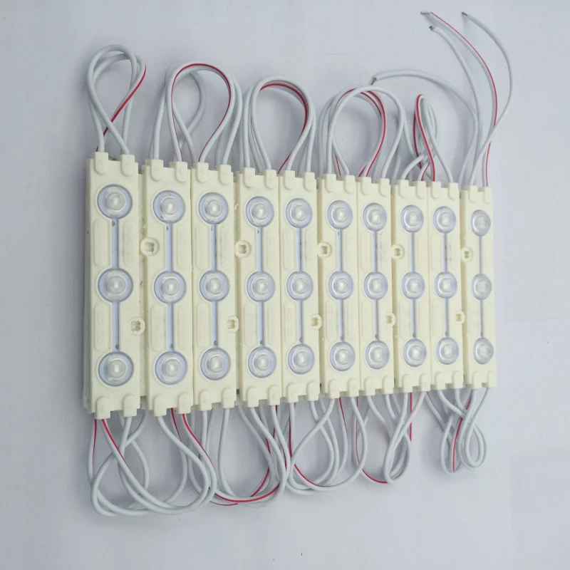 20 pcs High Bright LED Module 5730 3led with Lens 160 Degree Waterproof IP65 Cold White Sign Light module | Освещение