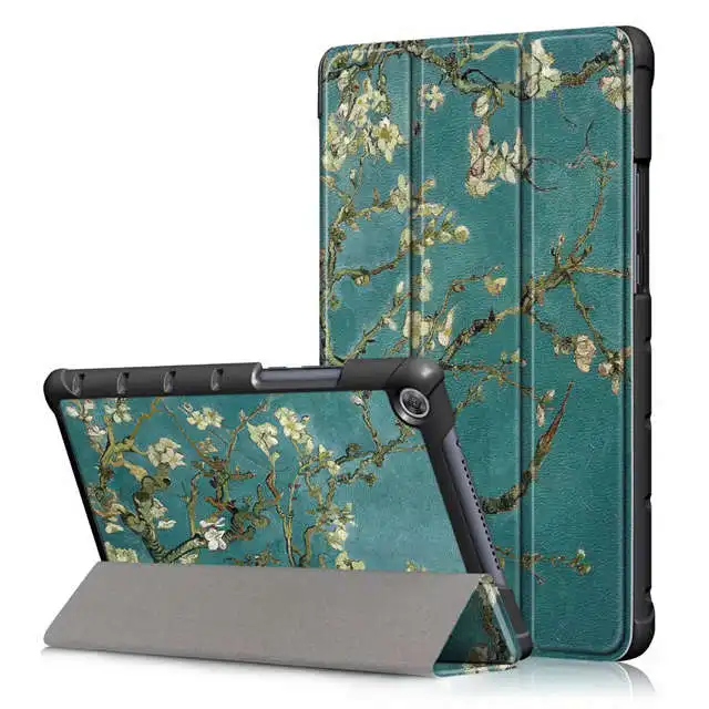 Умный чехол из искусственной кожи для huawei MediaPad M5 Lite 8,0 JDN2-AL00/W09 8," чехол для планшета с функцией автоматического сна/пробуждения+ подарки - Цвет: Xin Hua