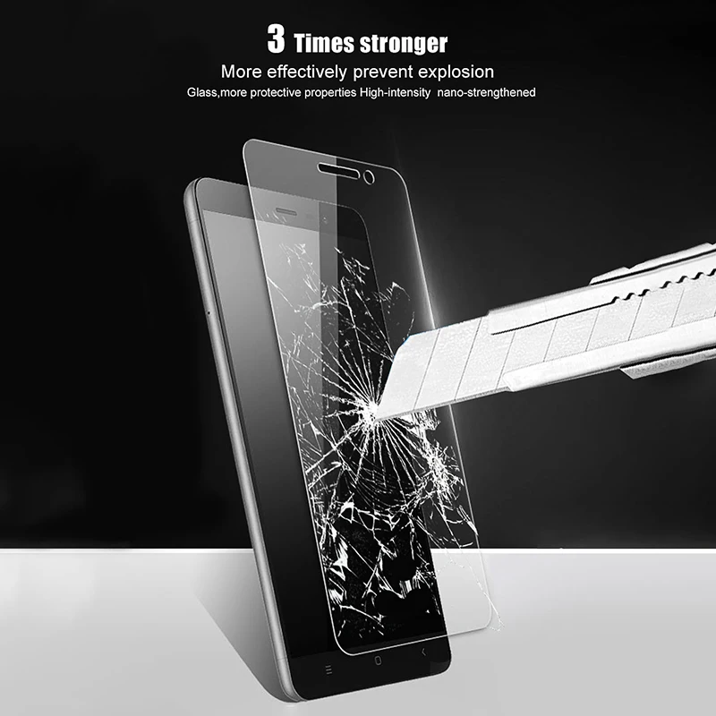 Защитное стекло закаленное для Xiaomi Redmi 3 S/3 s/3x/4A/5A/Note3 | Мобильные телефоны и