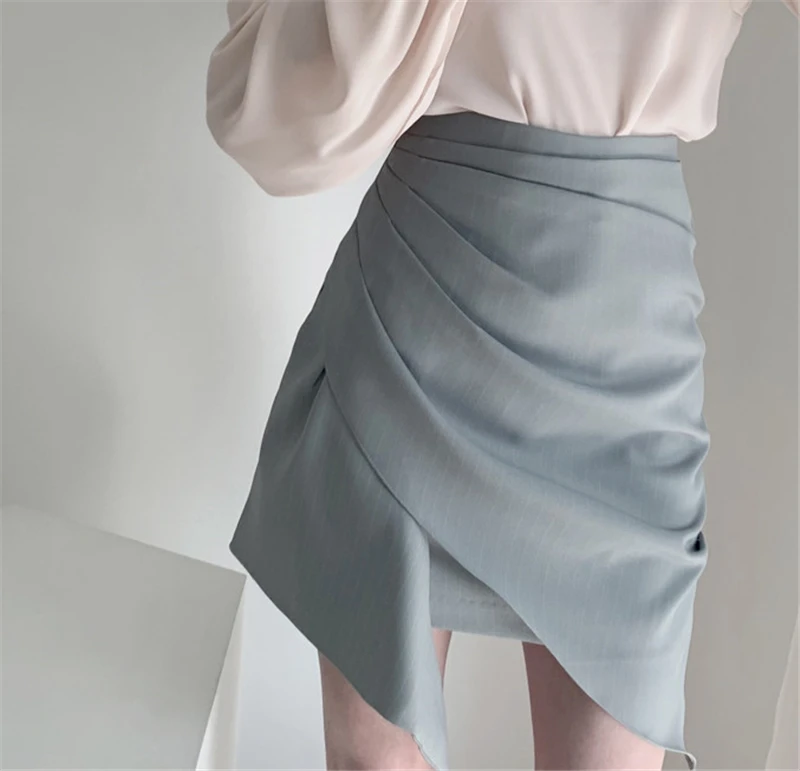 Высокая талия кружево до Ruched для женщин юбка Женский Bodycon мини-юбка карандаш Сексуальная уличная дамы Faldas Mujer Femme