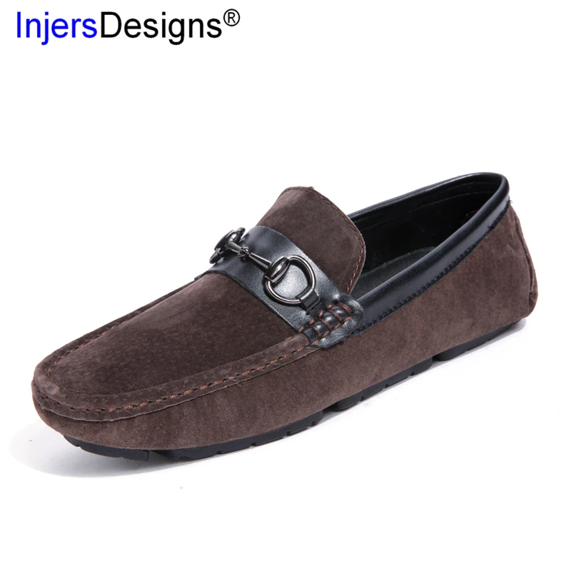 3 Color Driving Shoes Comfortable Casual Men Fashion Boat Soft Moccasins Slip-On Breathable Cow Suede Loafers | Обувь