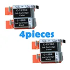 4 шт. совместимых чернильных картриджей BCI15 BCI16 BCI-15 BCI15 16 для принтера Canon i70 i80 SELPHY DS700 DS810 PIXMA iP90 mini220