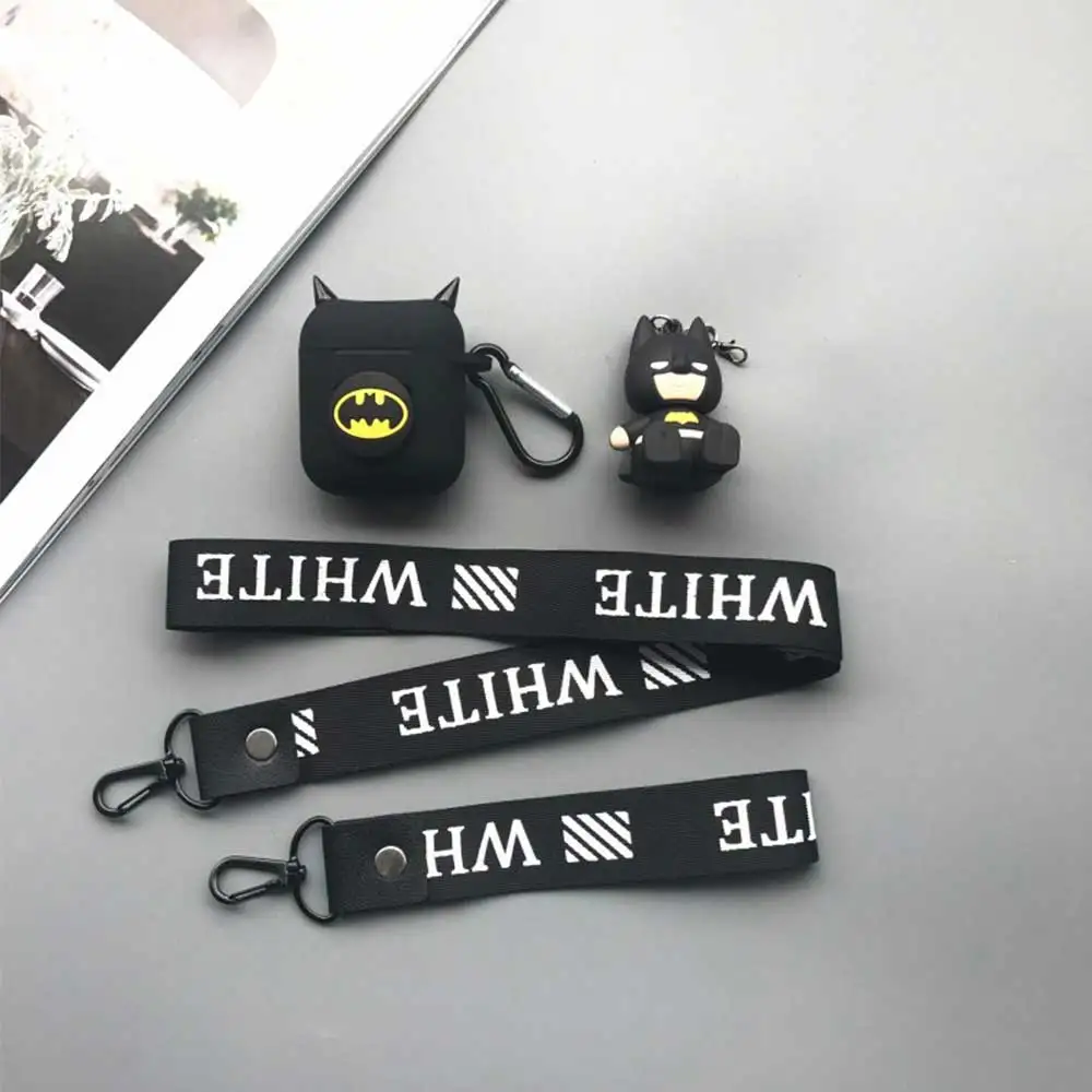 Силиконовый беспроводной чехол для наушников Marvel Super Hero, Bluetooth, защитный чехол для Airpods, аксессуары для Apple Airpods Char