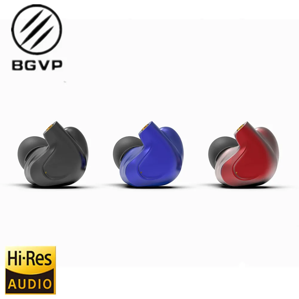 BGVP DMG 2DD+ 4BA Гибридный наушник-вкладыш металлический высококачественный монитор со съемным кабелем MMCX и тремя насадками