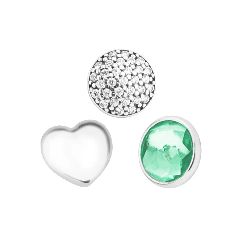 

Fits for Floating Locket Pendant Necklace May Petites Pack In 3pcs 100% 925 Sterling Silver Jewelry Free Shipping