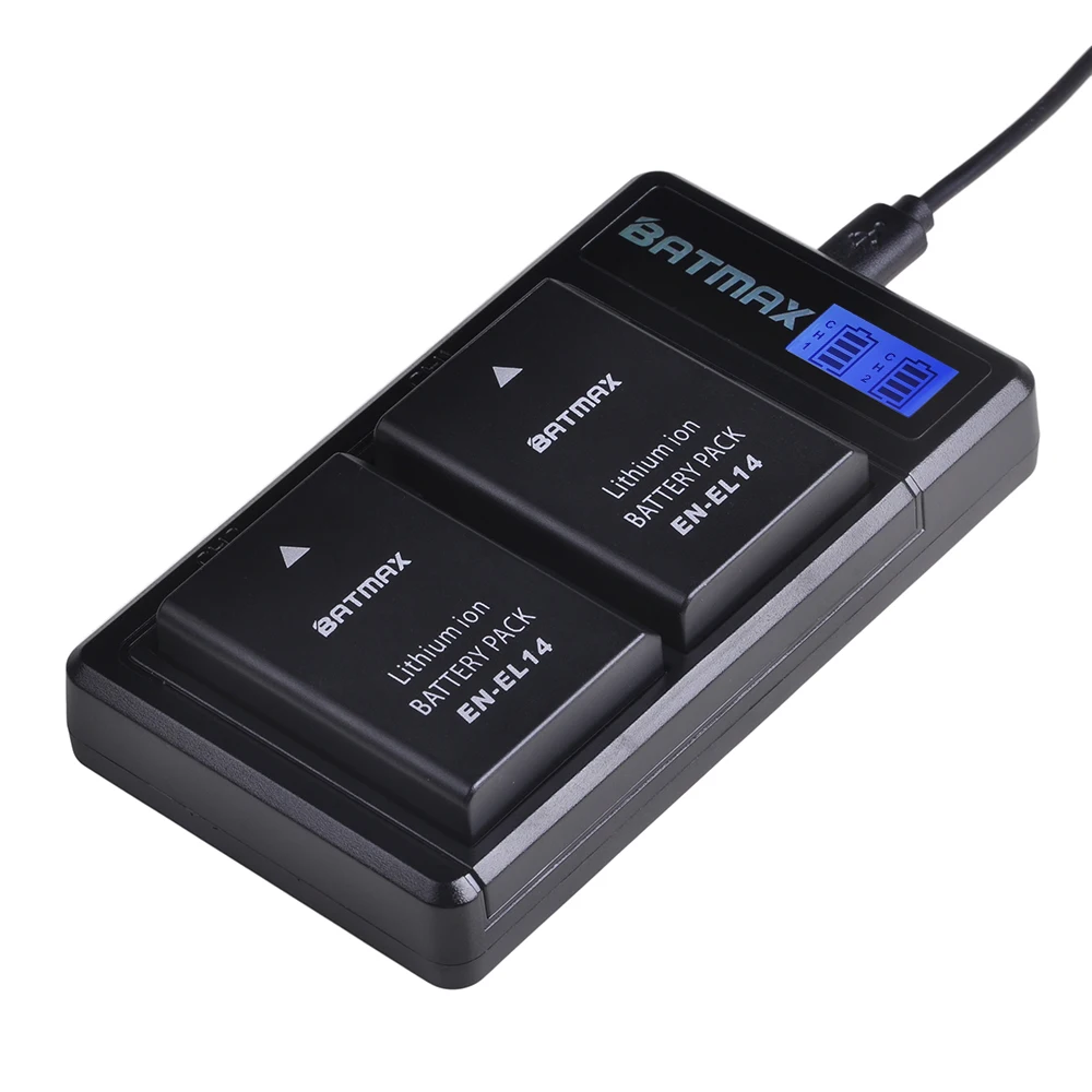 Аккумулятор для камеры EN EL14 EL14a ЖК дисплей зарядное устройство USB Nikon P7800 P7700 P7100 P7000