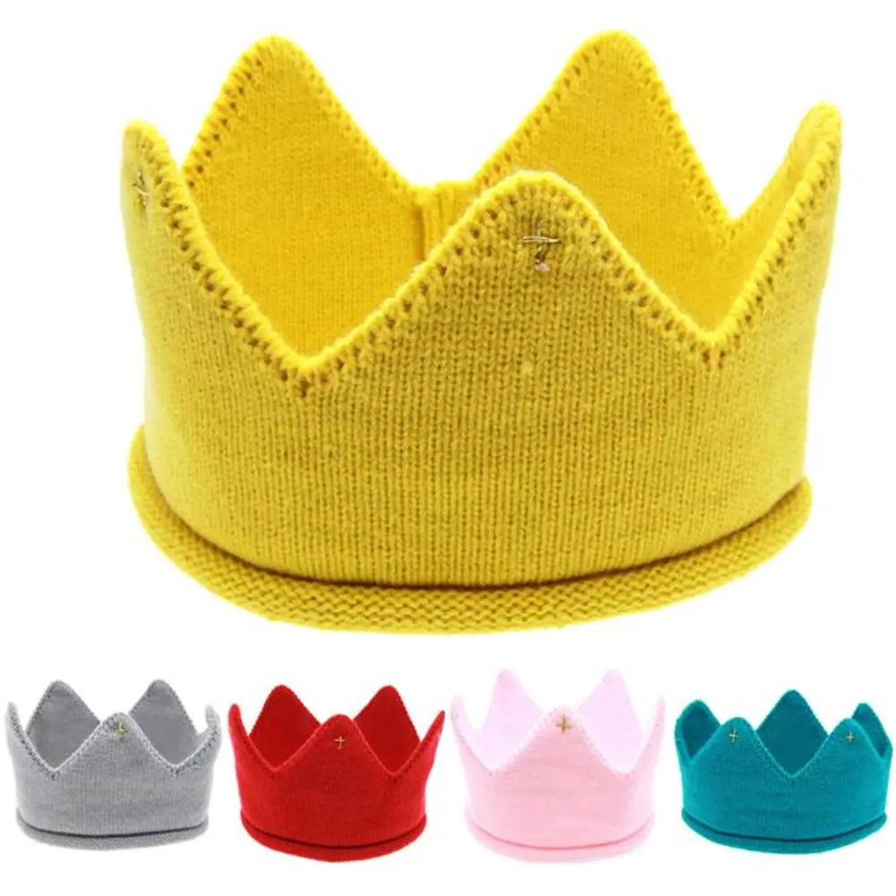 Headbands Hat 2019 Fashion Elastic Head Accessories New Cute Baby Crown Knit Headband Gift For Boys And Girls#40 | Мать и ребенок