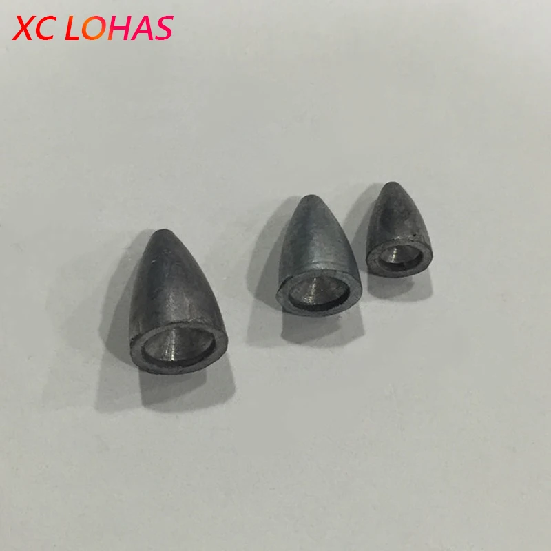 10 Pcs / Pack Fishing Lead 3 / 5 / 7 g Sinker Weights Bullet Sinker Weight River Lake Sea Boat Competition Fishing Tackle