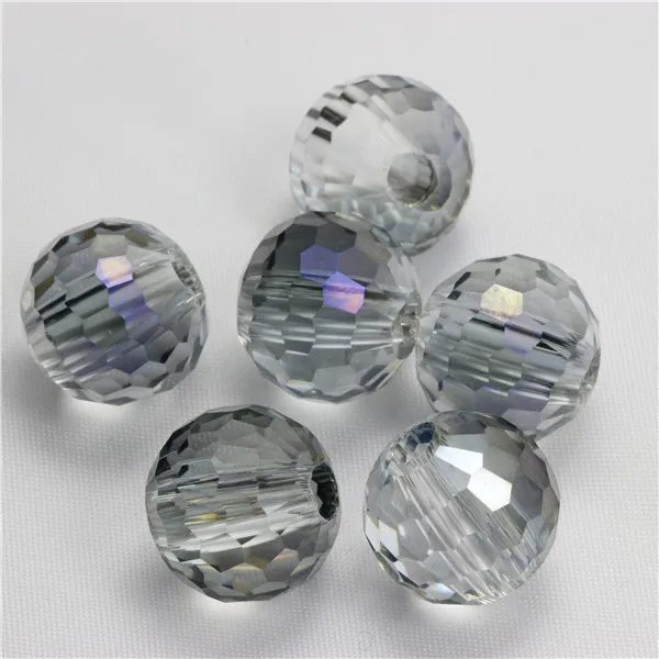 Transparent purple ZHUBI AAA 96 граненые шарики 14 мм 10 шт. Амулеты с покрытием стеклянные бусины, украшения для рукоделия хрустальные поделки Бисероплетение для украшения - Цвет: Transparent purple