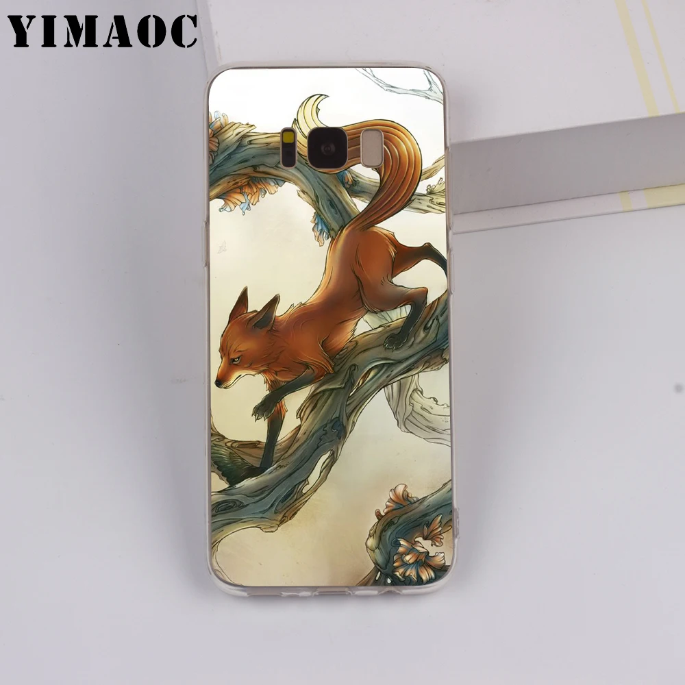 YIMAOC Youre So Foxy Fox Art Foxes Series for Samsung Galaxy A10 A20 A30 A40 A50 A70 A2 J4 J6 J7 J8 Core Note 10 Plus Soft Case |