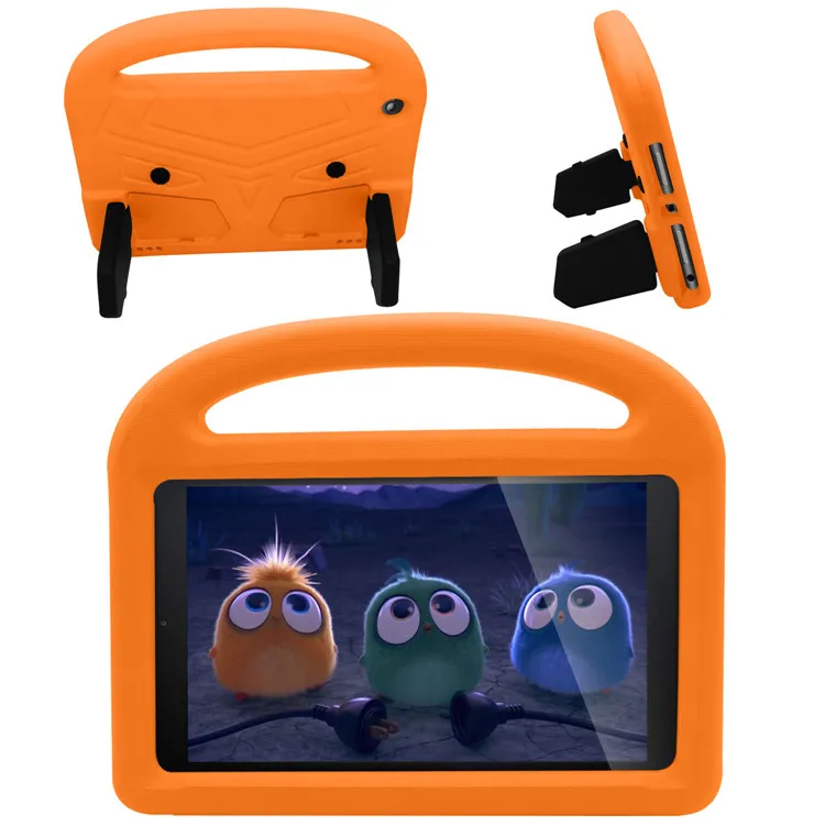 Orange Мультяшный чехол для iPad 9,7 дюймов 5th 6th generation funda для iPad air 2 air case детский безопасный противоударный чехол для планшета conque - Цвет: Orange