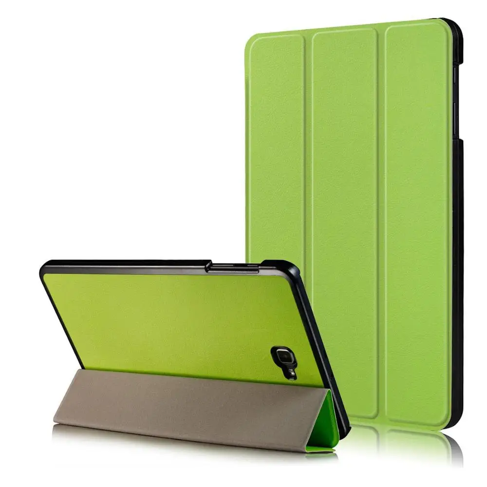 T580 KST Green Для samsung Galaxy Tab A6 10,1 SM-T580 T585 чехол из искусственной кожи чехол-подставка умный чехол для samsung Galaxy Tab A 10,1 чехол - Цвет: T580 KST Green