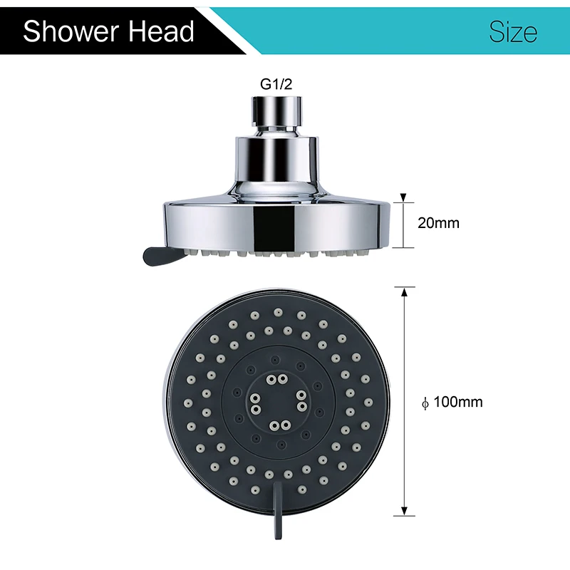 LOY хромированная Большая душевая головка из нержавеющей стали LOY24003 Душевые