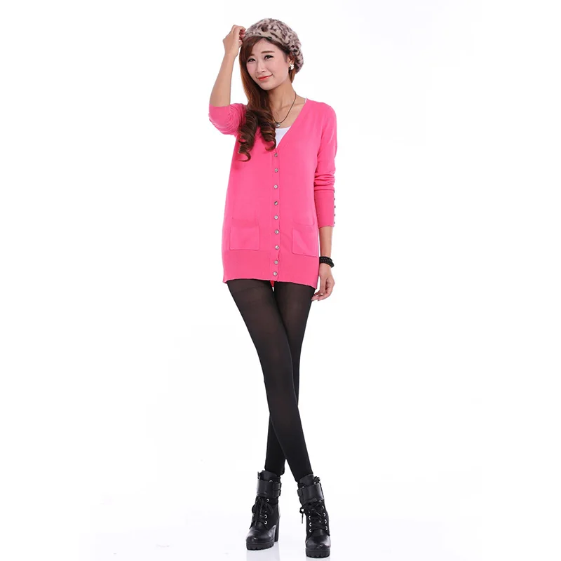 Женские пикантные зимние через false мясо Леггинсы для женщин хлопок двойной