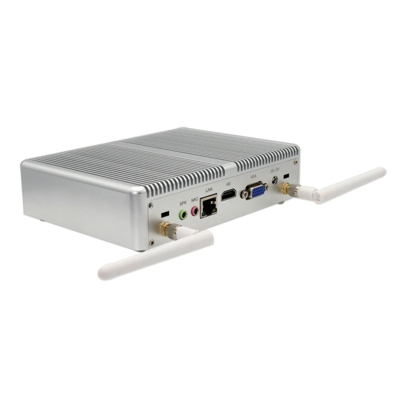 Новейший безвентиляторный мини-ПК Intel Core i3 i5 i7 Windows 10 Pro Barebone компьютер DDR3 2,4 GHz 4K HTPC WiFi HDMI VGA tv box