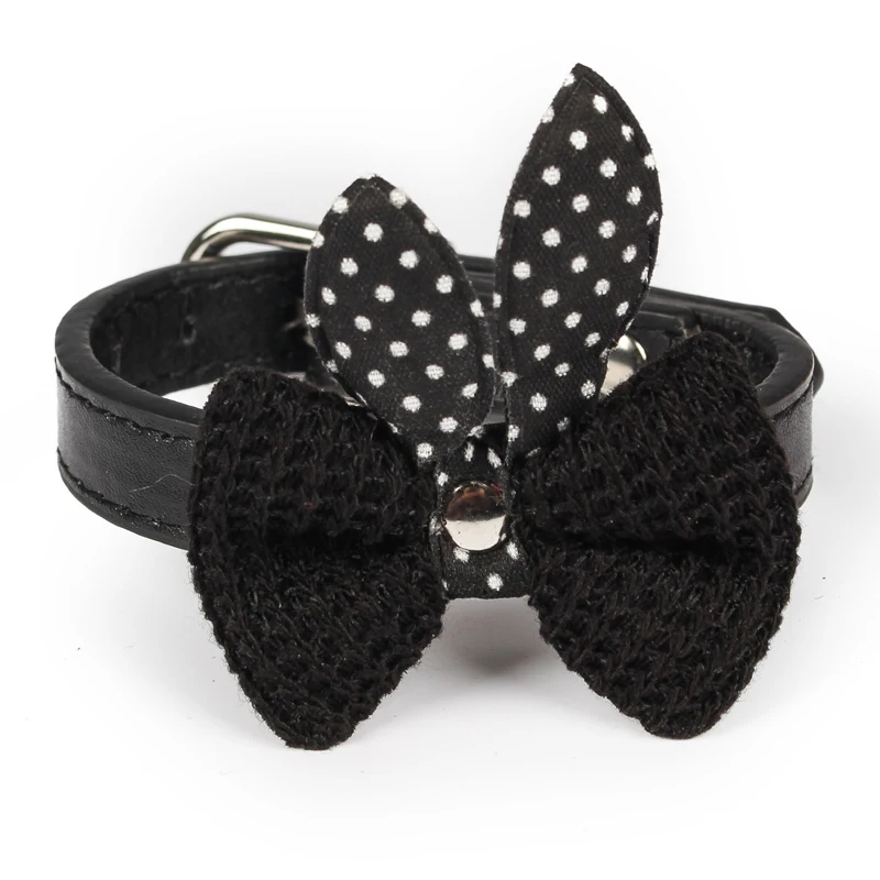 Регулируемое кожаное ожерелье для собак и кошек 6 цветов|Воротники| |