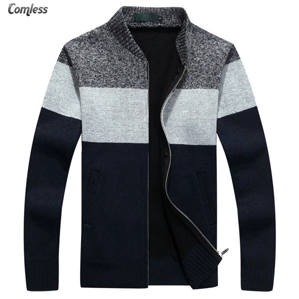 Лидер продаж 2017 новые трендовые свитера мужской бархатный плотный теплый