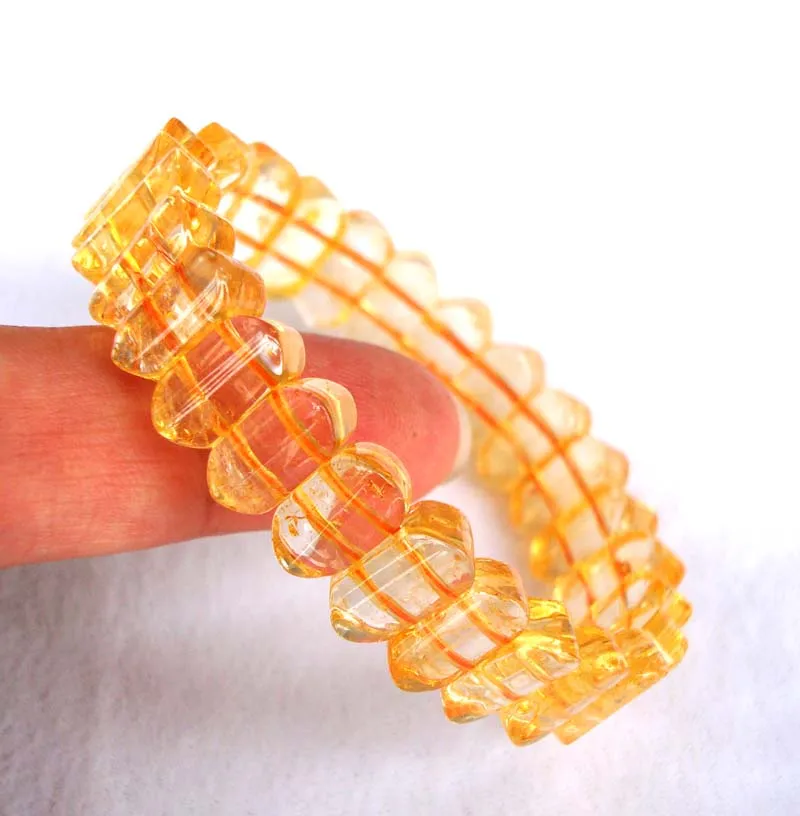 Natural Citrine Oval Beads Bracelet Women Jewelry Accessories Weddings Parties Birthday Gift | Украшения и аксессуары