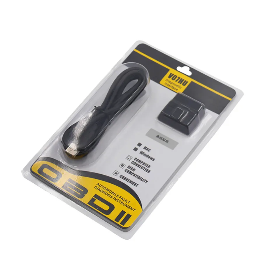USB OBD2 ELM327 V1.5 V07HU PIC18f25k80+ FT232RL чип USB RS232 Порты и разъёмы на ПК ELM 327 практический Прочный Высокое качество l0422