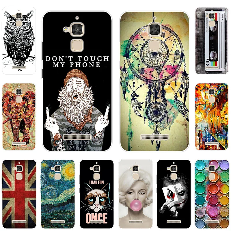 Cool Design Case For Asus Zenfone 3 Max ZC520TL Soft Silicone TPU Cover Phone Cases | Мобильные телефоны и аксессуары