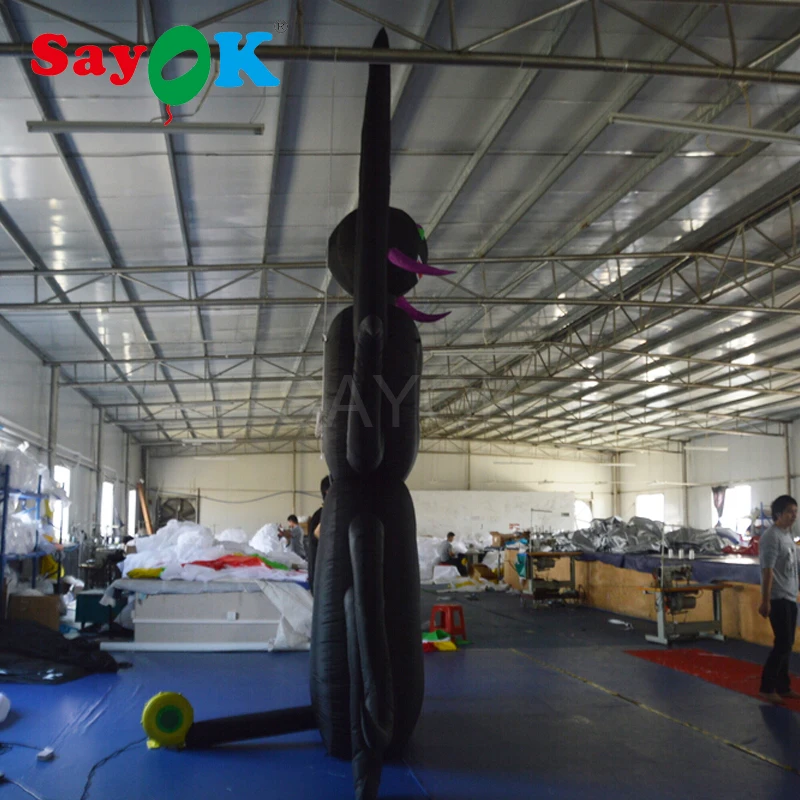 Высота 4 м черный надувной паук для Хэллоуина распродажа | Дом и сад