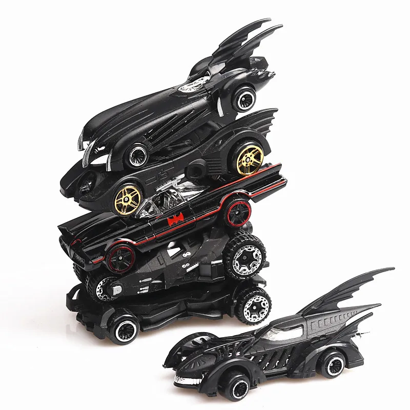 6 шт литья под давлением Модель автомобиля игрушки 1: 64 Темный рыцарь Batman Batmobile автомобиля модели игрушки с дистанционным управлением, брелок для автомобильных ключей, Diecast подарок модели игрушки для Для детей