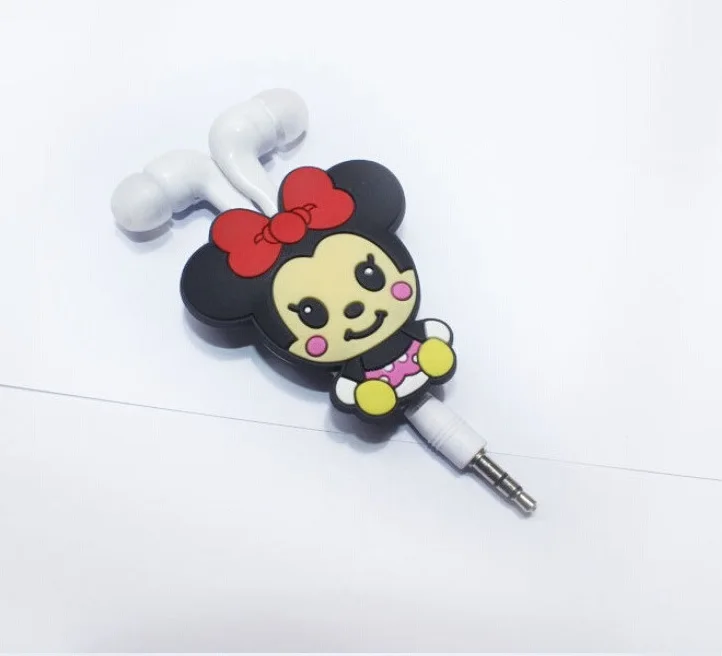 Хороший подарок Микки Маус 3 5 мм наушники мультфильм выдвижной для Samsung Xiaomi HTC MP3 MP4