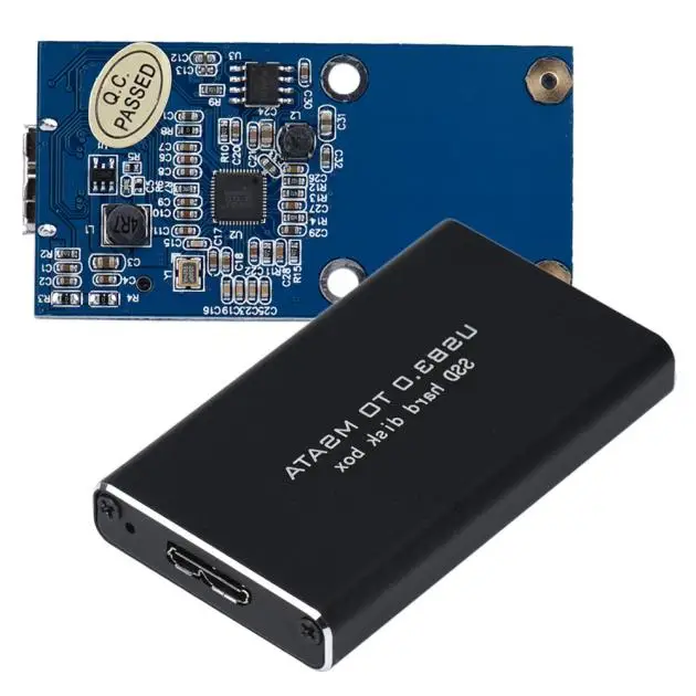 ASM1053 chipest USB 3 0 к mSATA SSD жесткий диск чехол корпус адаптер + инструмент с USB3.0 A micro B