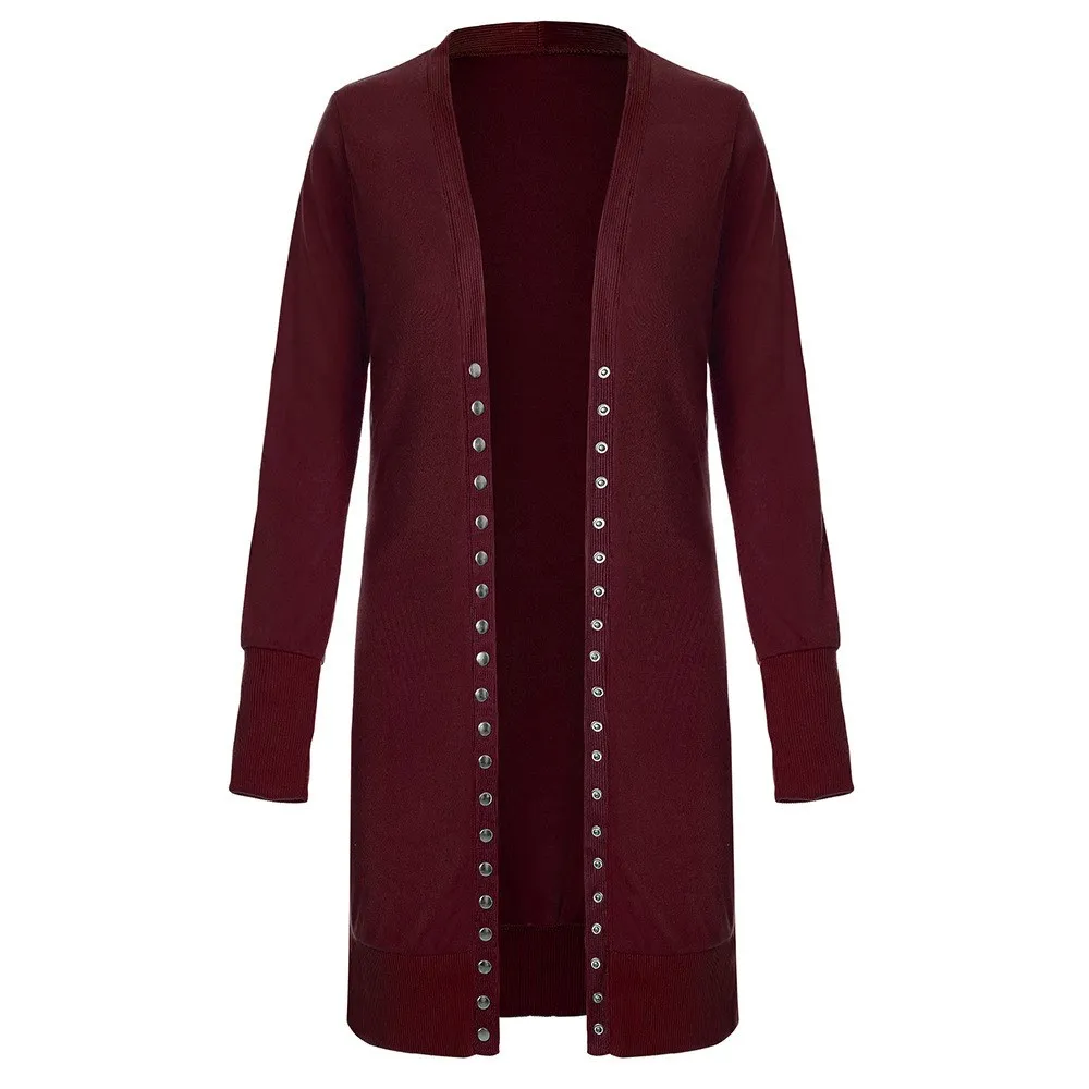 

New Spring Women Thin Cardigan Coat Cardigans Loose Long Sleeve Long Cardigan Sweater Fashion Button Women Sweater Outerwear