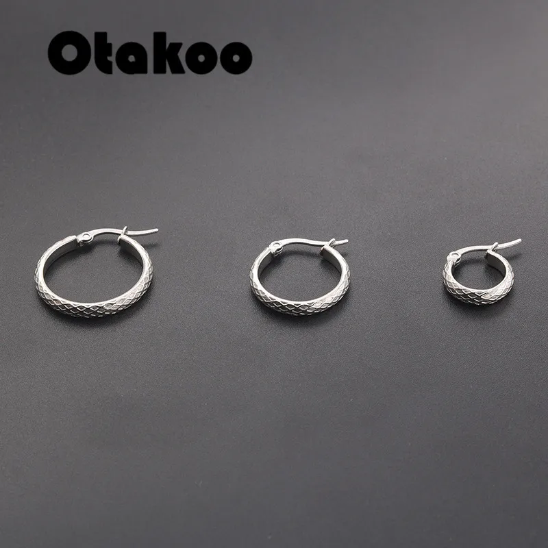 Otakoo, новинка, модная Ювелирная серьга-кольцо, серебряное, золотое, Необычные геометрические круги, серьги для женщин, девушек, подарок на день рождения