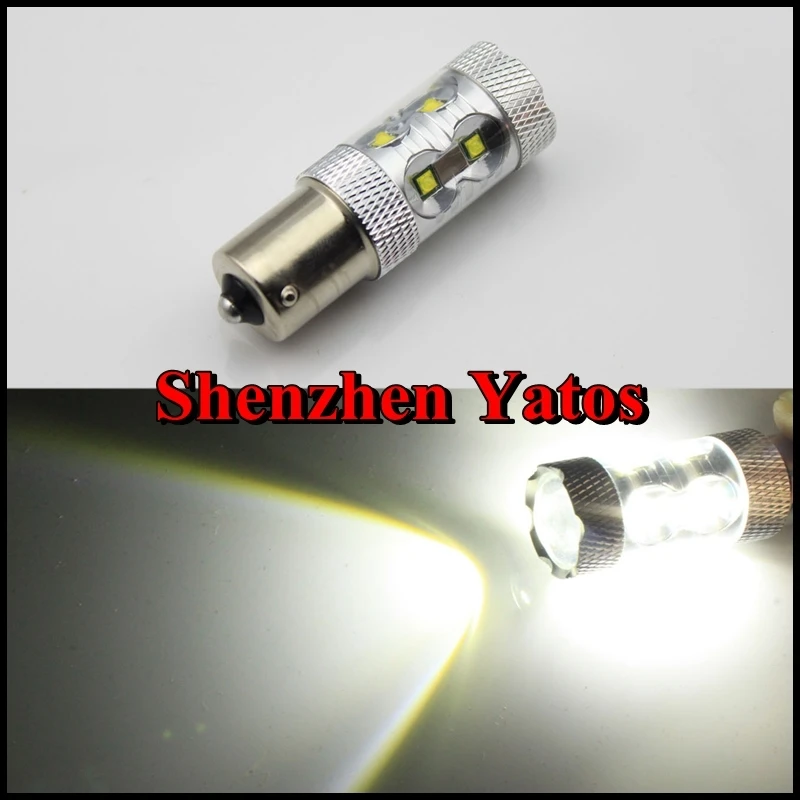 2pcs 50W 1156 Ba15s Cree High Power LED Car Turn Signal Brake Stop Reverse Back Up Light Bulb | Автомобили и мотоциклы
