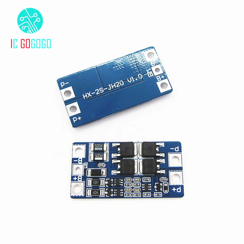 2S 10A 8 4 V 7 18650 литиевая Защитная плата BMS PCM PCB Li Ion Lipo 2 ячейки с балансовой функцией