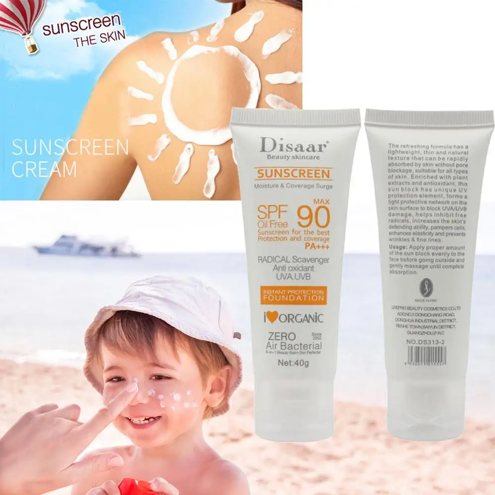 SPF90 + летний солнцезащитный крем для ухода за кожей лица водонепроницаемый