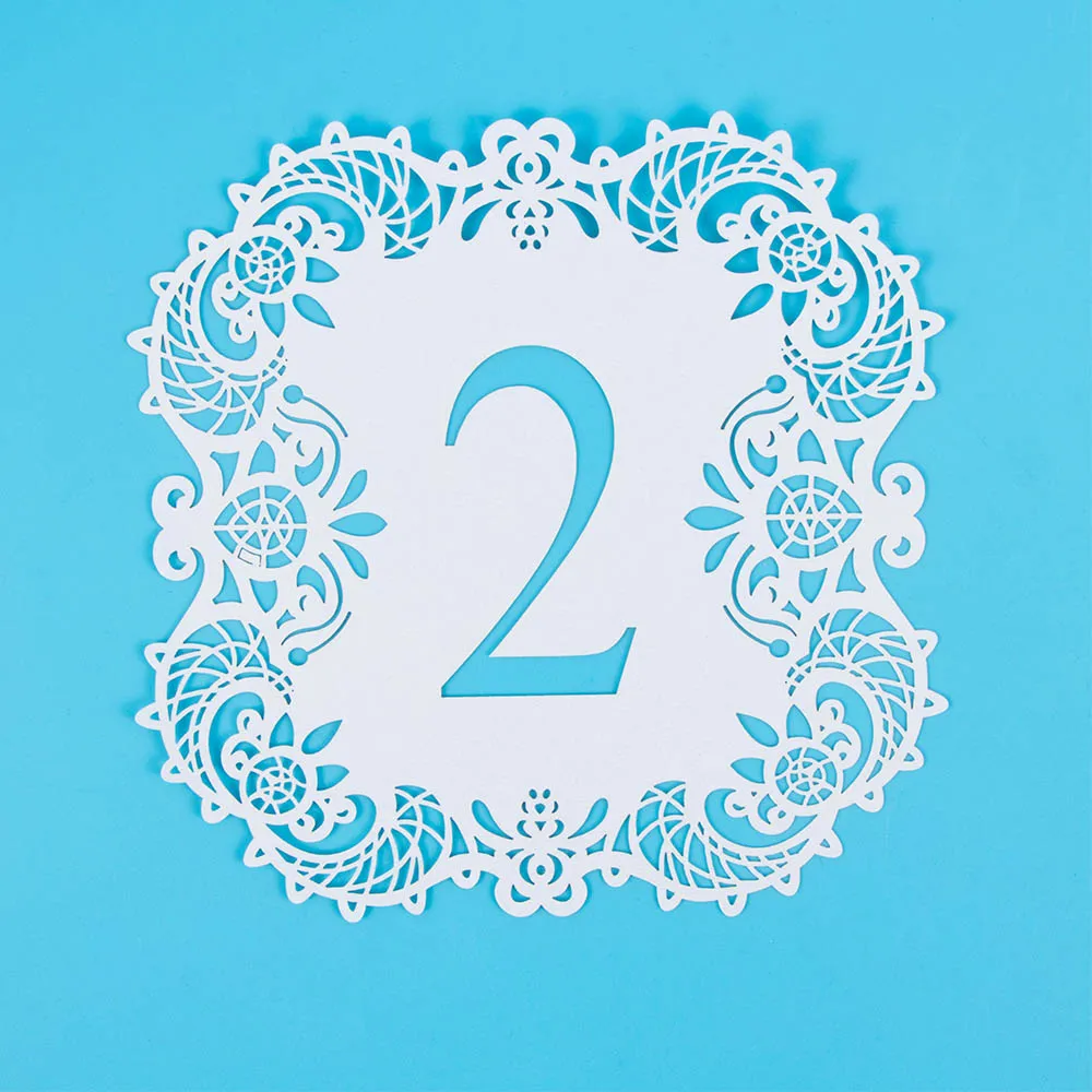 10 шт./компл. прекрасное украшение для стола лазерная резка место бумажная