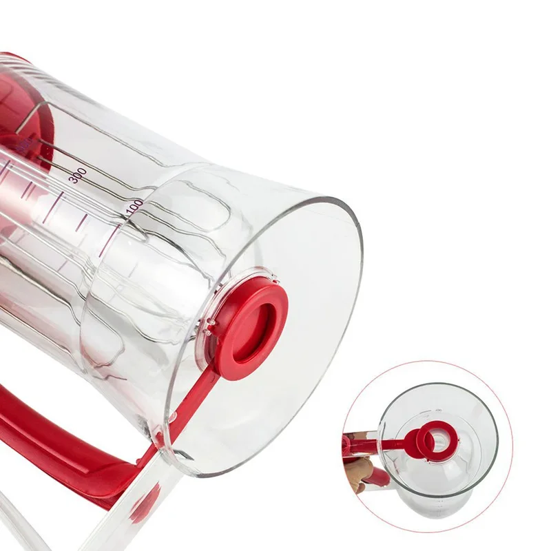 

Upgrade Hand-cranked Batter Dispenser funnel Icing Piping Cream Speratator Measuring Cup funnel for Cupcake Pancake Egg Whisk